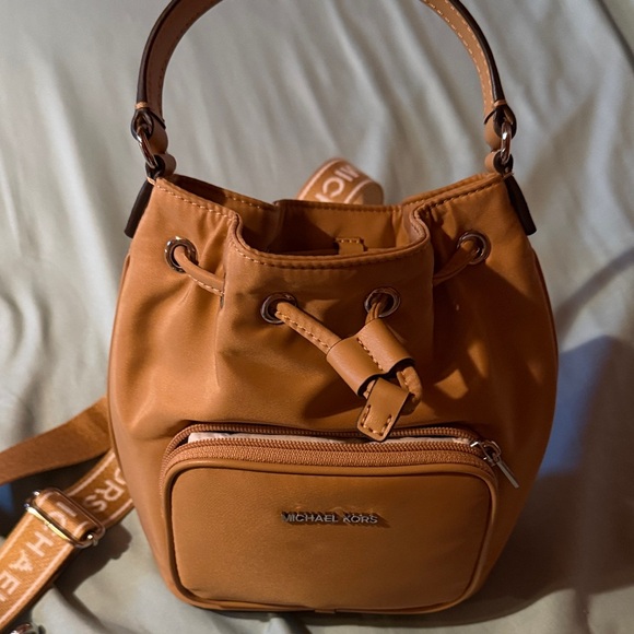 Michael Kors Tan Drawstring Backpack - Picture 1 of 5